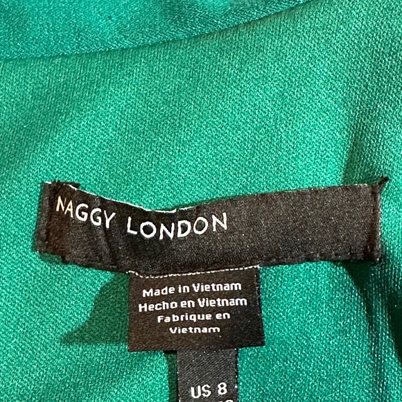 Maggy London women’s green sleeveless high low dress - Picture 4 of 4